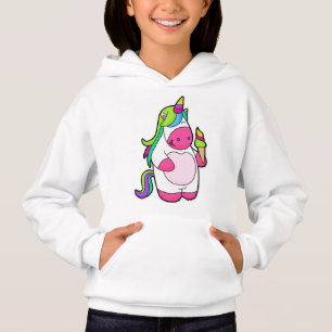 Unicornio con helado de Waffle