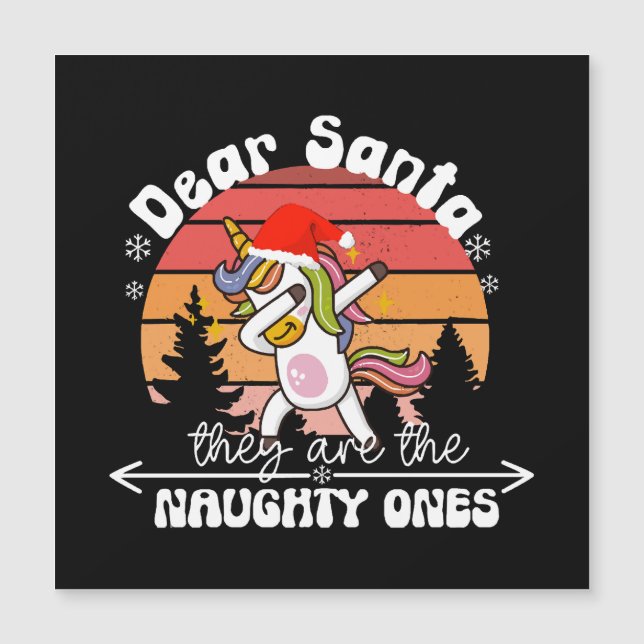 Unicornio Dabbing Navidad Divertida (Anverso)