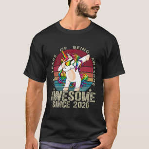 Unicornio de 2 años haciendo dab Camiseta para niñ