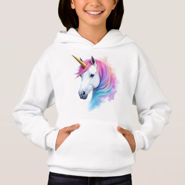 Unicornio de acuarela mágica (Anverso)