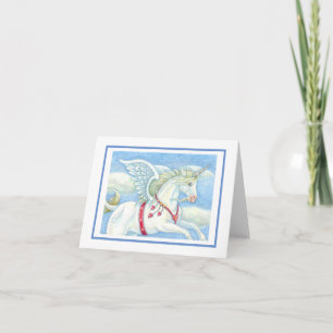 UNICORNIO DE CORAZONES VOLADORES, TARJETA DE NOTA