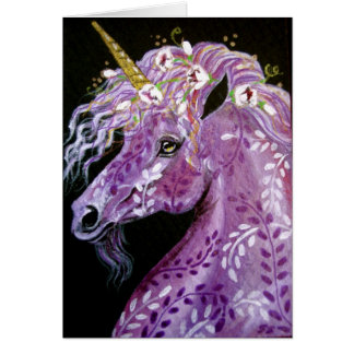 Unicornio de la fantasía de la lavanda