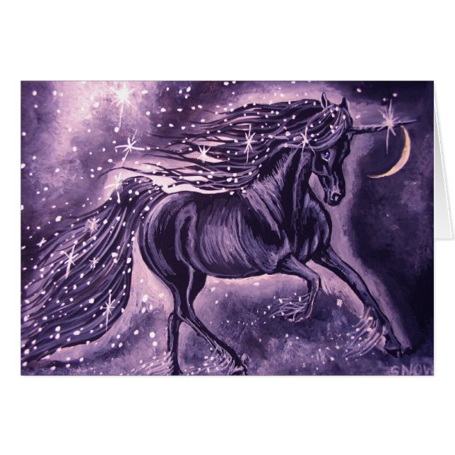 Unicornio de medianoche del cielo (Anverso (Horizontal))