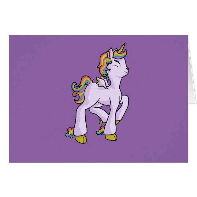 ¡Unicornio del arco iris! (Anverso (Horizontal))