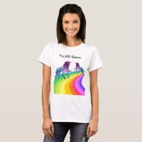 Unicornio del arco iris - la camiseta de las