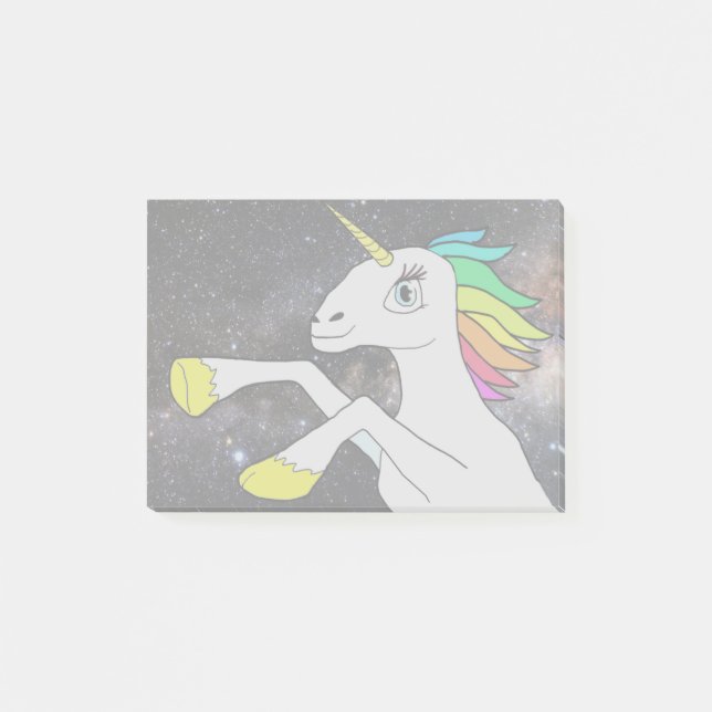 ¡Unicornio del espacio! Notas de post-it… (Anverso)