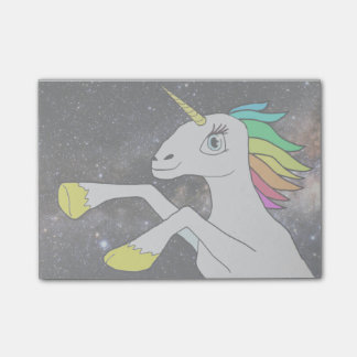 ¡Unicornio del espacio! Notas de post-it…