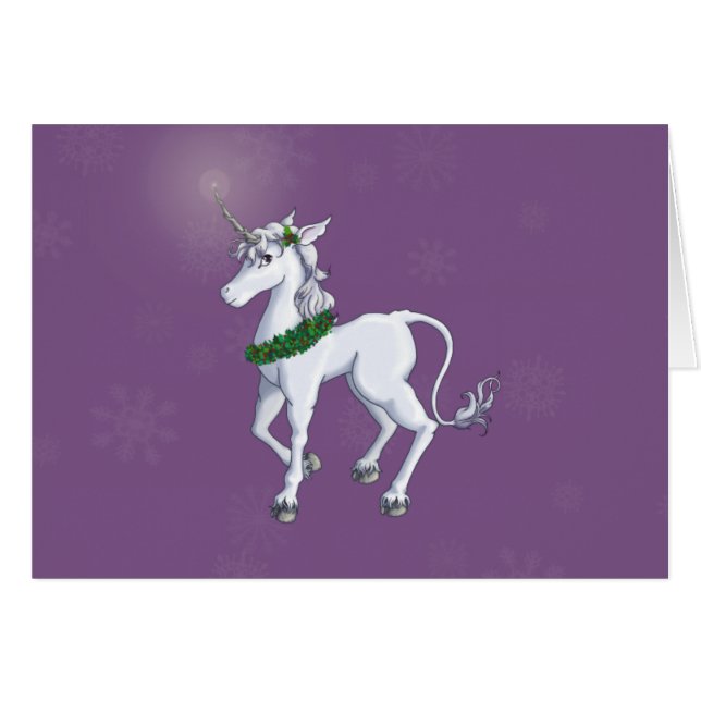 Unicornio del navidad (Anverso (Horizontal))