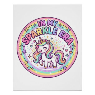 Unicornio En Mi Era Brillante Impresión Divertida 