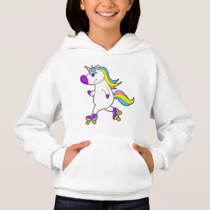 Unicornio en patinaje en línea con patines
