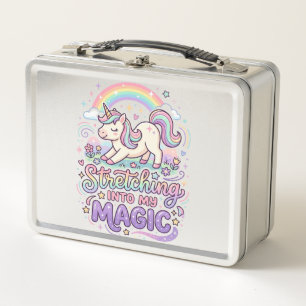 Unicornio Estirándose En Mi Tipografía Negrita Mág