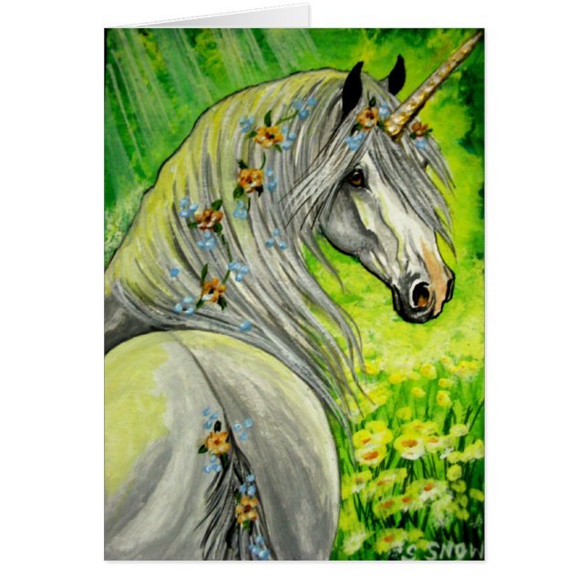 Unicornio floral (Frente)