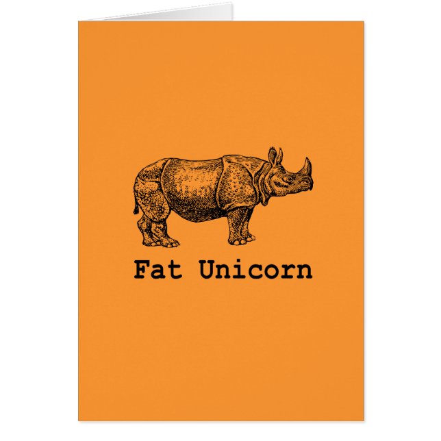 Unicornio gordo (Frente)