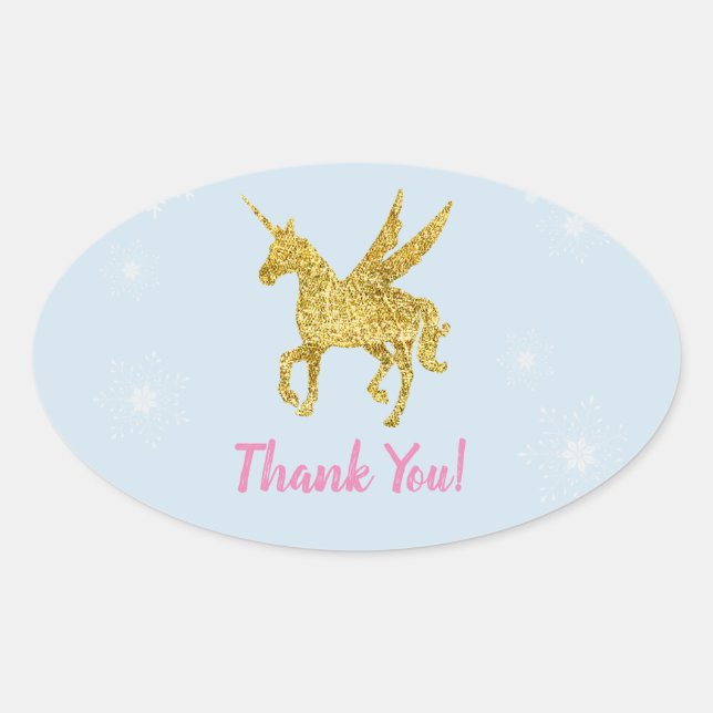unicornio gracias pegatinas (Anverso)