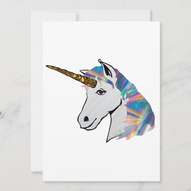 unicornio holográfico (Anverso)