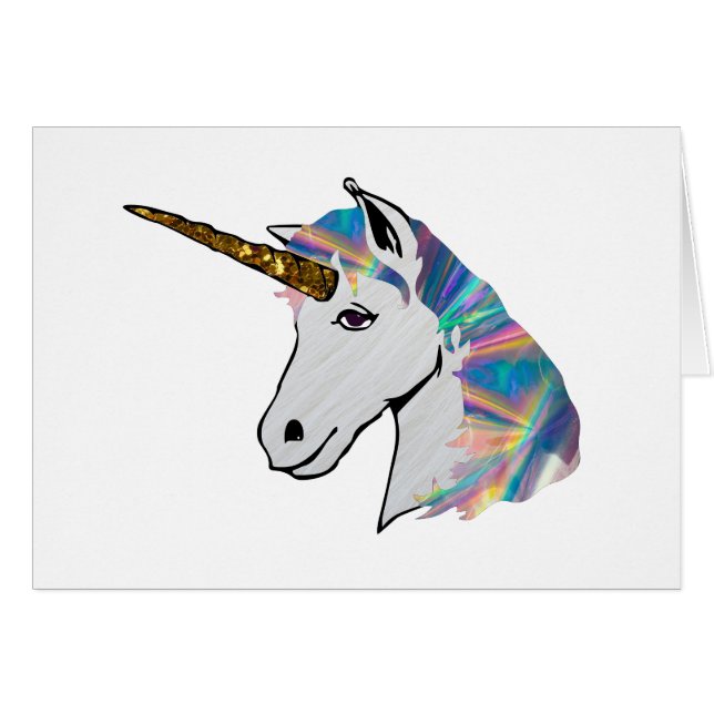 unicornio holográfico (Anverso (Horizontal))