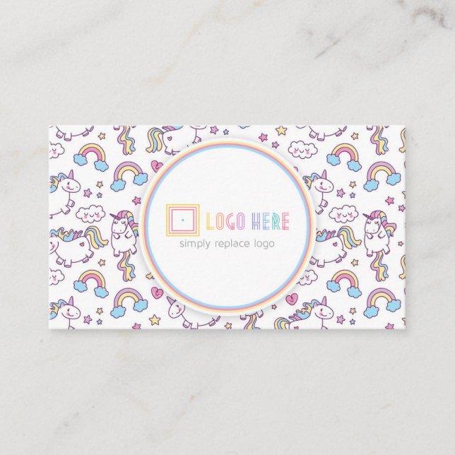 Unicornio independiente de la tarjeta de visita (Anverso)