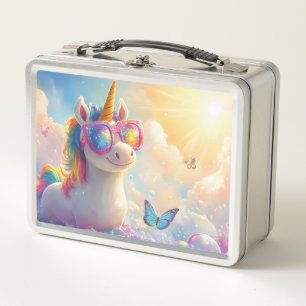 Unicornio lindo con gafas de sol: mágico y diverti