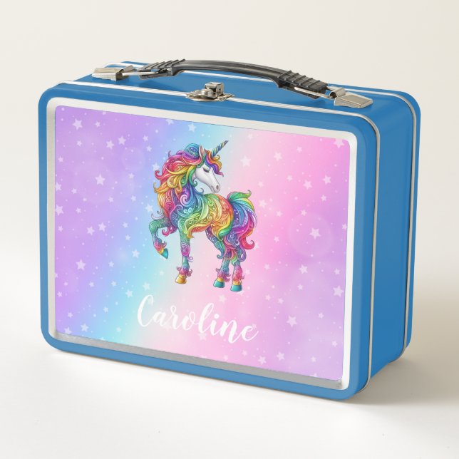 Unicornio mágico colorido (Anverso)