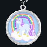 Unicornio mágico con collar de arcoiris<br><div class="desc">¡Un adorable collar mágico de unicornio para un chica que ama los caballos,  los ponis y la imaginación!</div>