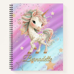 Unicornio Mágico con Cuaderno de Arcoíris