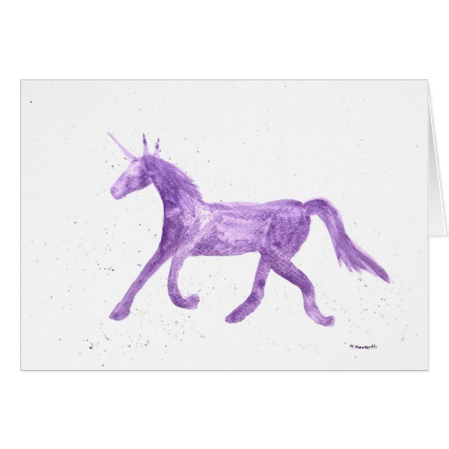 Unicornio morado (Anverso (Horizontal))