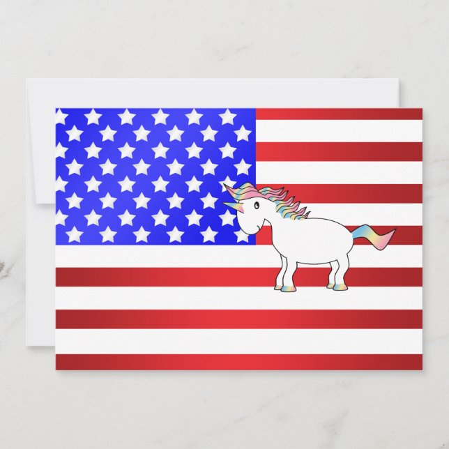 Unicornio patriótico (Anverso)