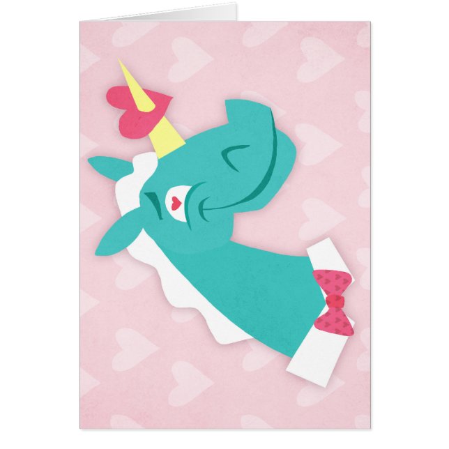 Unicornio pegado por el amor (Frente)