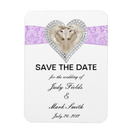 Unicornio Purple Lace Salvar El Imán De La Fecha