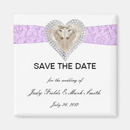 Unicornio Purple Lace Salvar El Imán De La Fecha