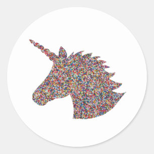 Unicornio rompe Pegatinas de Fiestas de cumpleaños
