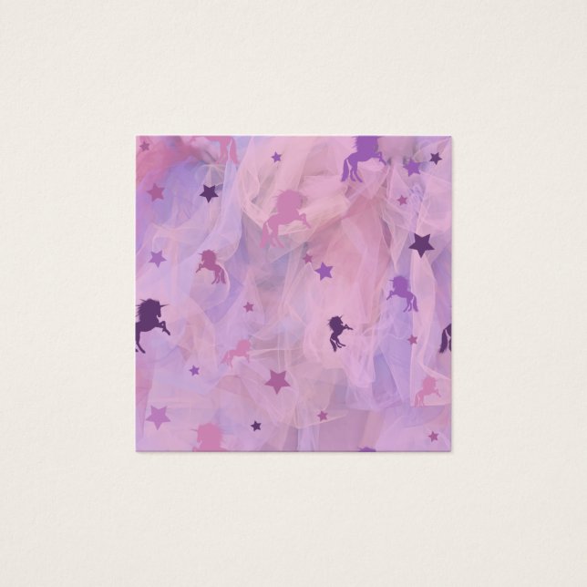 unicornio rosa y púrpura y diseño estelar - chica (Anverso)