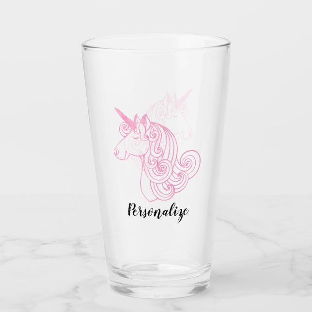 Unicornio rosado (Anverso)