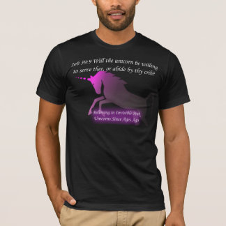 Unicornio rosado invisible de la camiseta