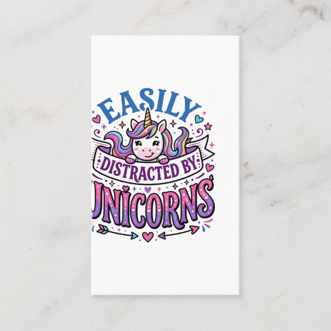 Unicornio se distrae fácilmente por el anuncio de  (Anverso)