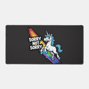 Unicornio Sorry not Sorry Alfombrilla de escritori