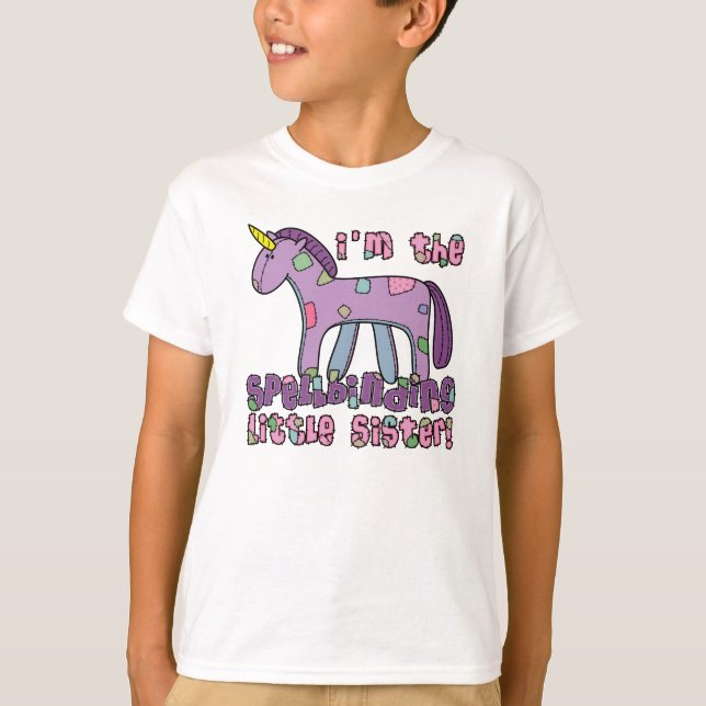Unicornio soy la camiseta de la pequeña hermana (Anverso)