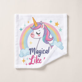 Unicornio suave con arcoiris