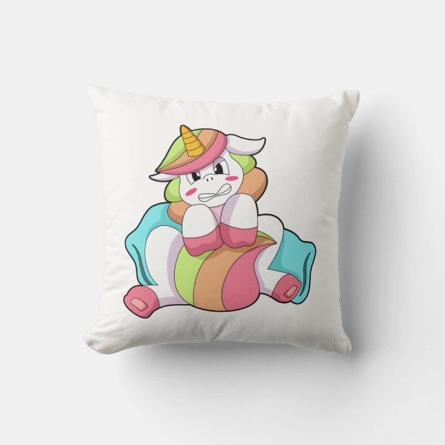 Unicornio tímido con almohada (Anverso)