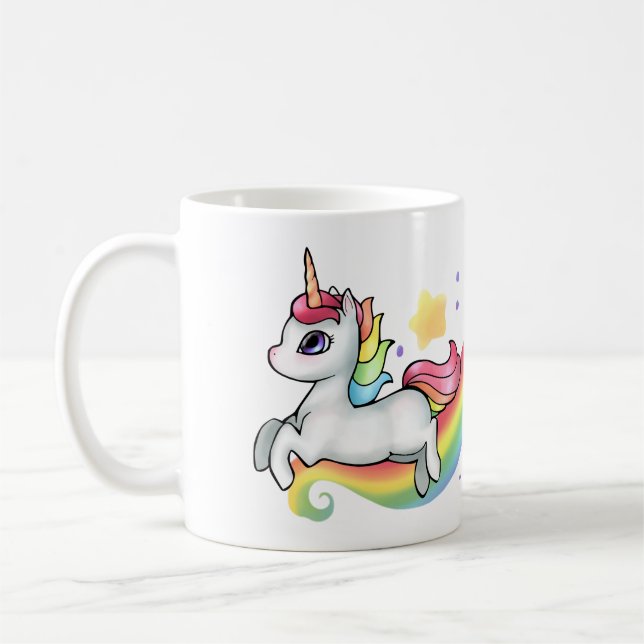 Unicornio y jarra arco iris (Izquierda)
