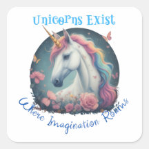 Unicornios existe Pegatina