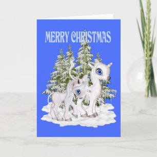Unicornios lindos del navidad