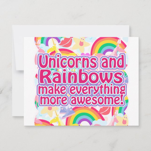 Unicornios y arrecifes (Anverso)