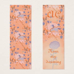 Unicorn's Birthday Party Personalized  Bookmark