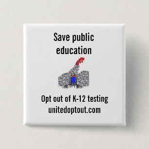 Unido opta hacia fuera el botón cuadrado