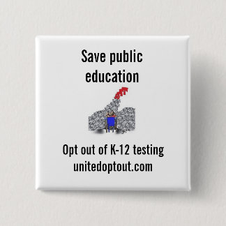 Unido opta hacia fuera el botón cuadrado