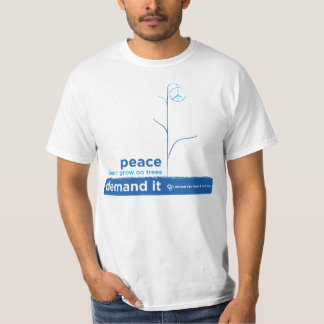 Unido para la demanda de la paz la camiseta