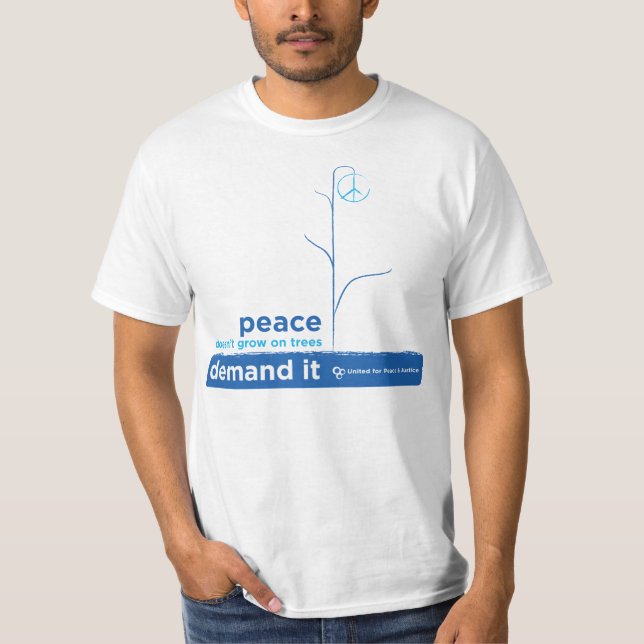 Unido para la demanda de la paz la camiseta (Anverso)