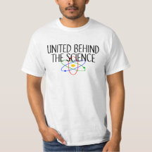 Unidos detrás de la camiseta de ciencia