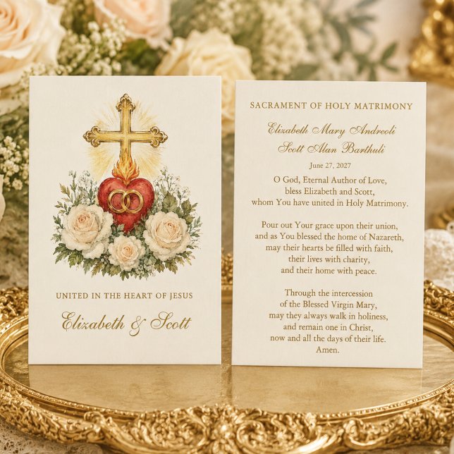 Unidos en el Corazón de Jesús Oración de Boda (Subido por el creador)